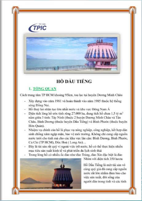 Hồ Dầu Tiếng 